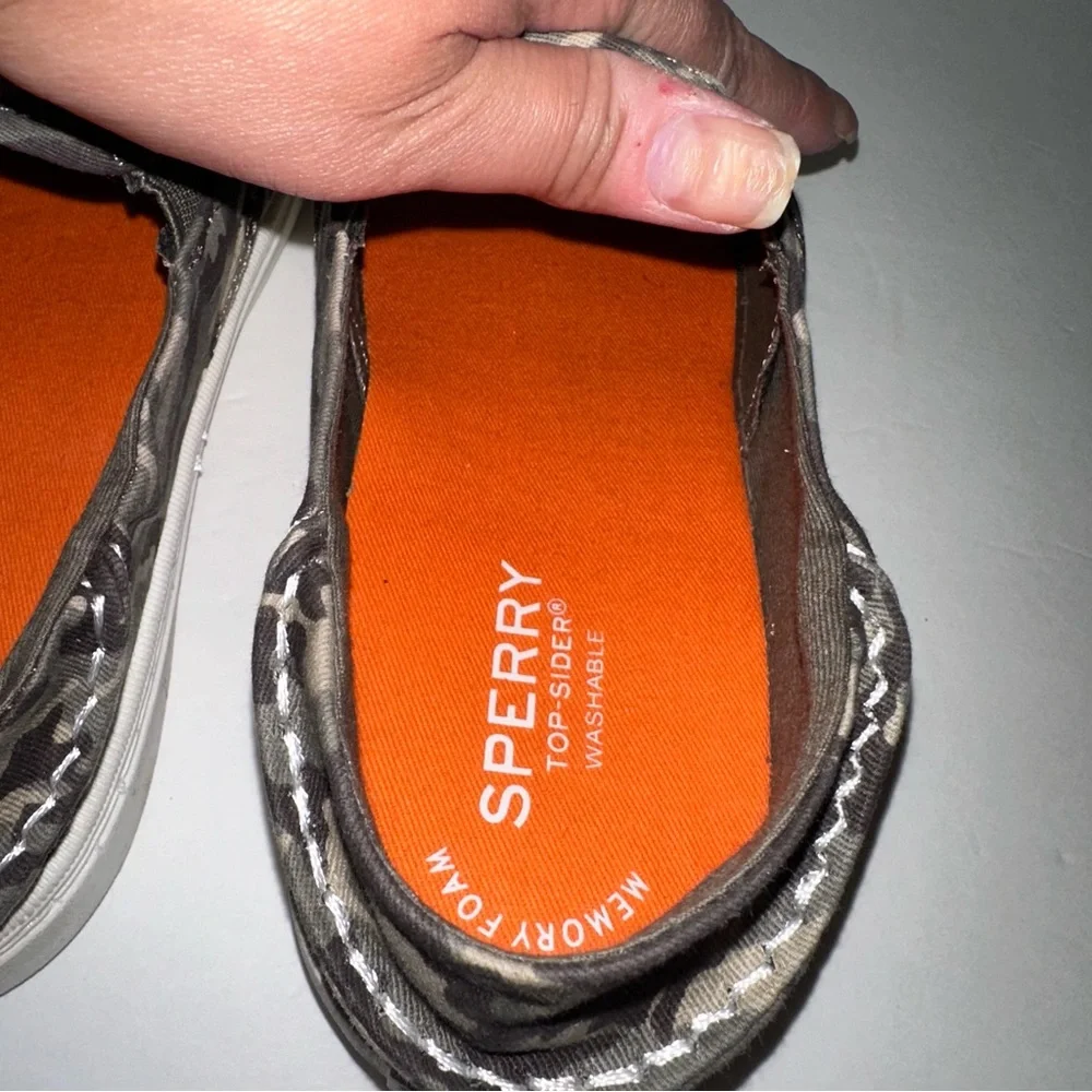 Sperry Camouflage Top Sider Salty Unisex flat shoes size 5 Big Kids 🆕 no box